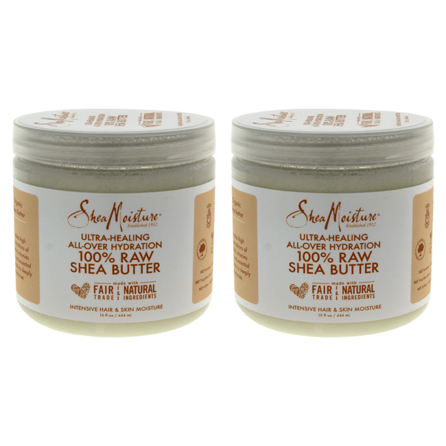 K0000122 15 Oz 100 Percent Raw Shea Butter Intensive Hair & Skin Oil Moisture By For Unisex - Pack Of 2