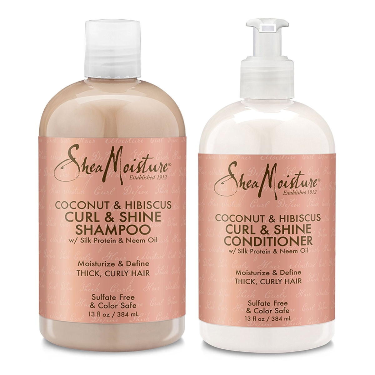 K0000411 13 Oz Coconut & Hibiscus Curl & Shine Duo Shampoo & Conditioner By For Unisex