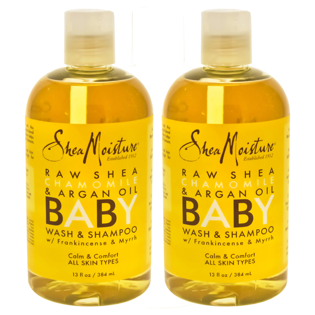 K0000077 13 Oz Raw Shea Chamomile & Argan Oil Baby Body Wash By For Kids - Pack Of 2