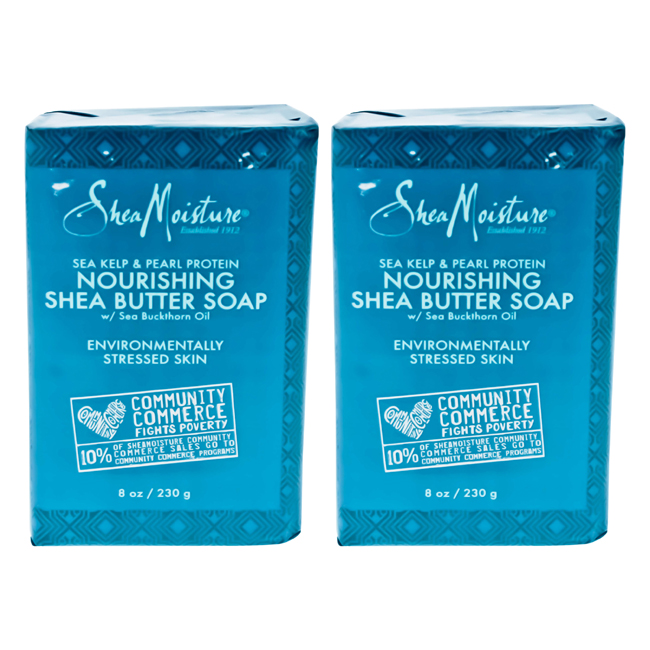 K0000047 8 Oz Sea Kelp & Pearl Protein Nourishing Shea Butter Soap By For Unisex - Pack Of 2
