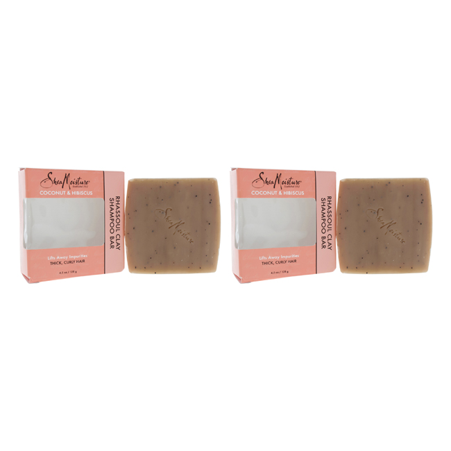 K0000360 4.5 Oz Coconut & Hibiscus Rhassoul Clay Shampoo Bar By For Unisex - Pack Of 2