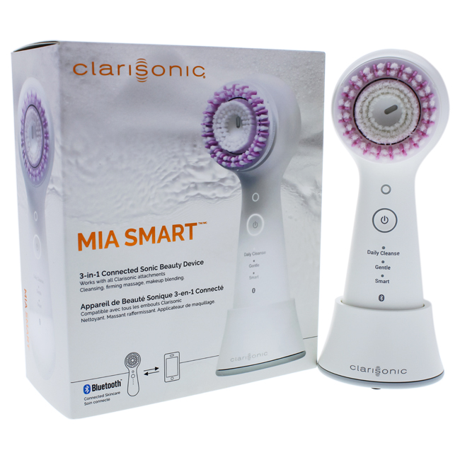 I0087704 Mia Smart 3-in-1 Connected Sonic Beauty Device - White By For Unisex