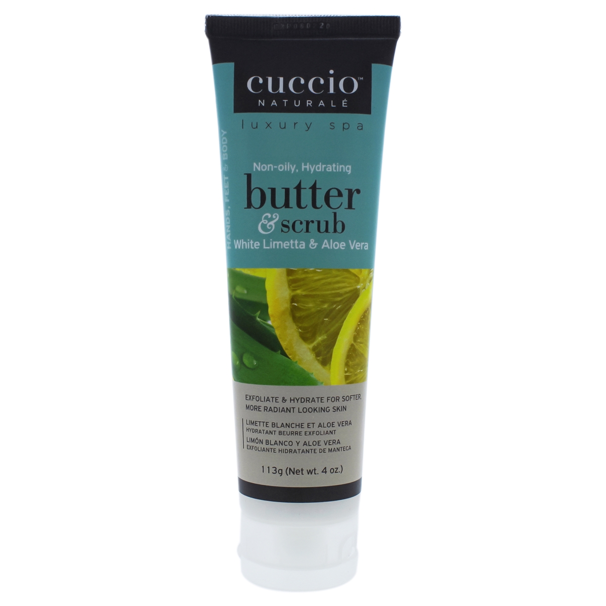 I0089370 Butter & Scrub For Unisex - White Limetta & Aloe Vera - 4 Oz