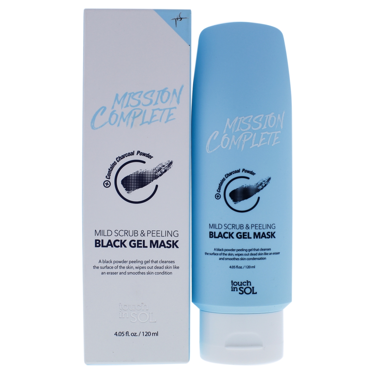 I0092064 Mission Complete Mild Scrub & Peeling Black Gel Mask For Women - 4.05 Oz