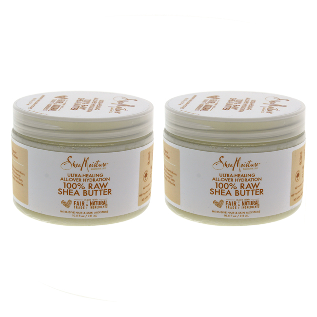 K0000230 10.5 Oz 100 Percent Raw Shea Butter Intensive Hair & Skin Moisture Oil For Unisex - Pack Of 2