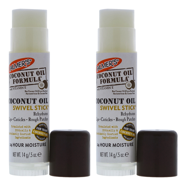 K0000458 0.5 Oz Coconut Oil Swivel Moisturizer Stick For Unisex - Pack Of 2