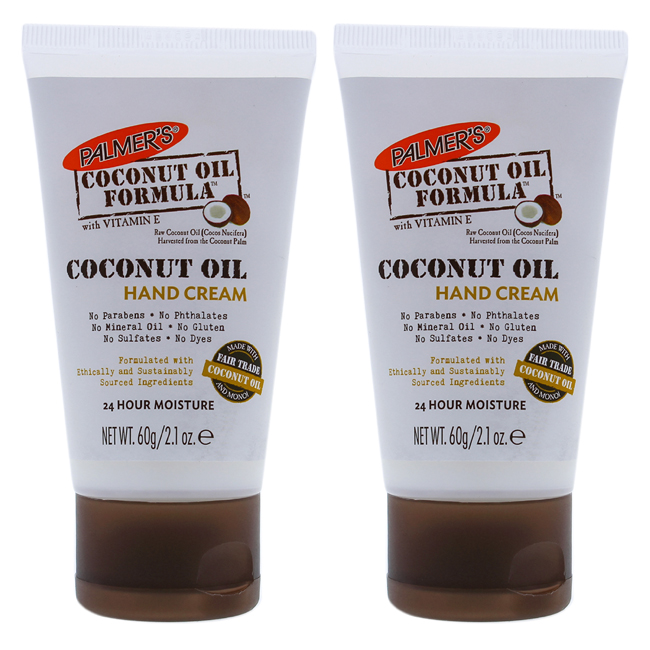 K0000448 2.1 Oz Coconut Oil Hand Cream For Unisex, Pack Of 2