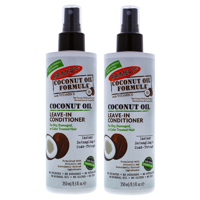K0000450 8.5 Oz Coconut Oil Leave-in Conditioner For Unisex - Pack Of 2