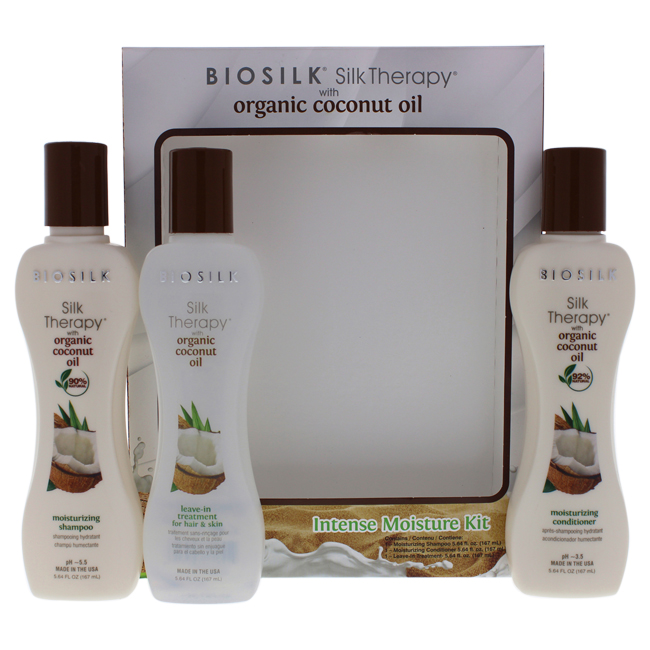 K I0094401 5.64 Oz Silk Therapy With Organic Coconut Intense Moisturer Kit For Unisex - 3 Piece