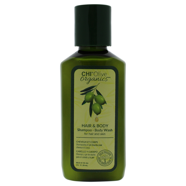 I0094351 Olive Organics Hair & Body Shampoo Body Wash For Unisex - 2 Oz
