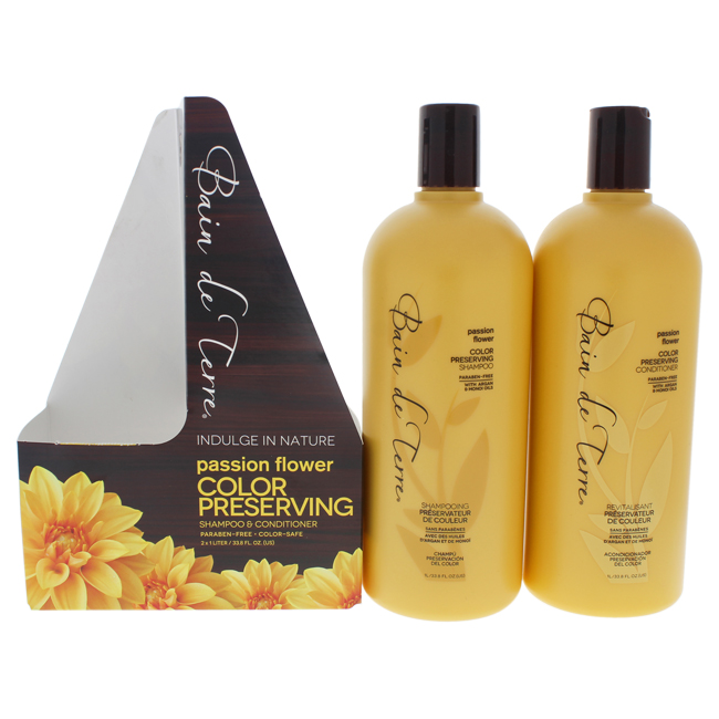 I0093302 Passion Flower Color Preserving Duo Shampoo & Conditioner For Unisex - 2 X 33.8 Oz