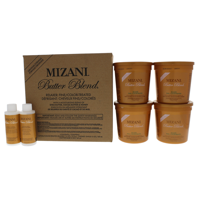 I0093868 4 X 7.5oz Butter Blend Relaxer For Fine-color Treated Hair Kit For Unisex - 6 Piece