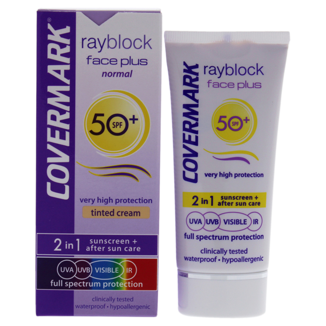 W-sc-3941 Rayblock Face Plus Tinted Cream 2-in-1 Waterproof Cream For Women - Spf50 Normal Skin & Light Beige