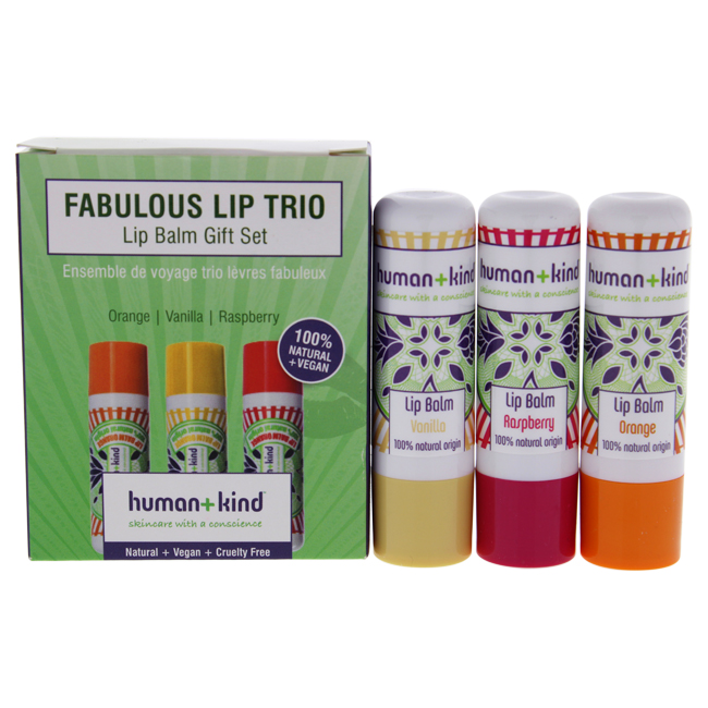 I0092917 3 X 0.17 Oz Fabulous Trio Lip Balm For Women - Orange, Vanilla & Raspberry - 3 Piece