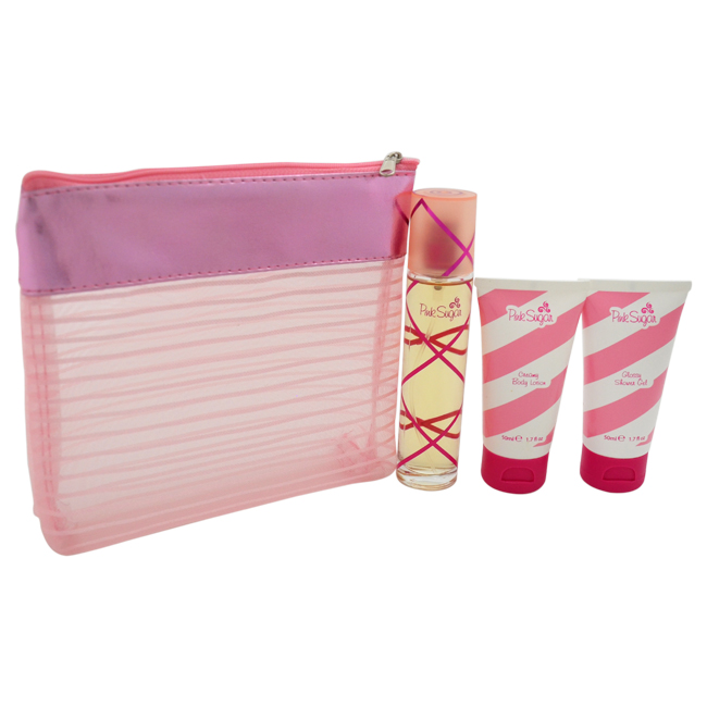W-gs-3979 1.7 Oz Pink Sugar Eau De Toilette Spray Gift Set For Women - 3 Piece