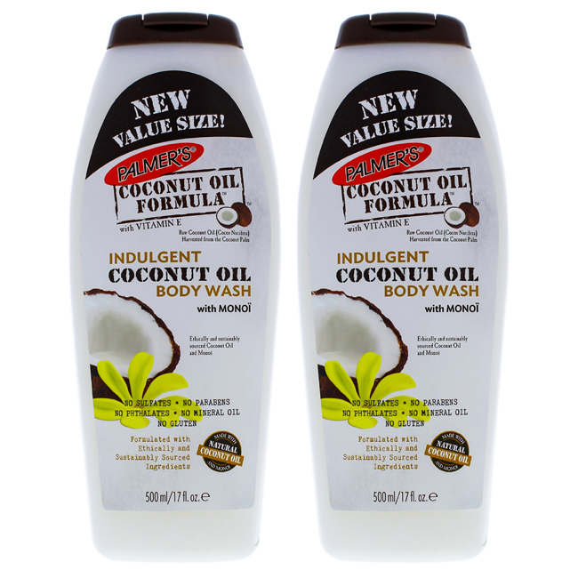 K0000449 17 Oz Coconut Oil Indulgent Body Wash For Unisex - Pack Of 2
