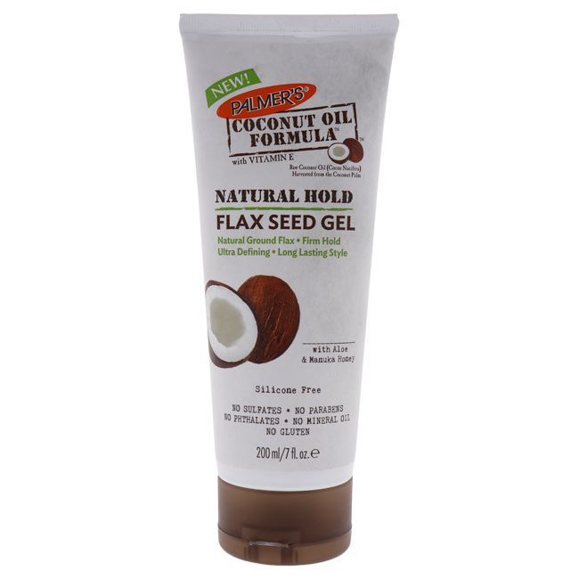 I0096415 7 Oz Coconut Oil Natural Hold Flax Seed Gel For Unisex
