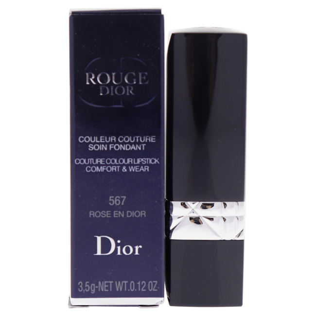 I0096193 0.12 Oz Rouge Dior Couture Colour Comfort & Wear - 567 Rose En Dior Lipstick For Women