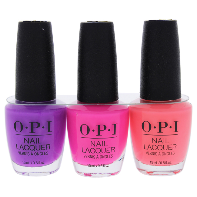 I0096252 3 X 0.5 Oz Neons Orange You A Rock Star, V-i-pink Passes, Positive Vibes Only Nail Lacquer Set For Women