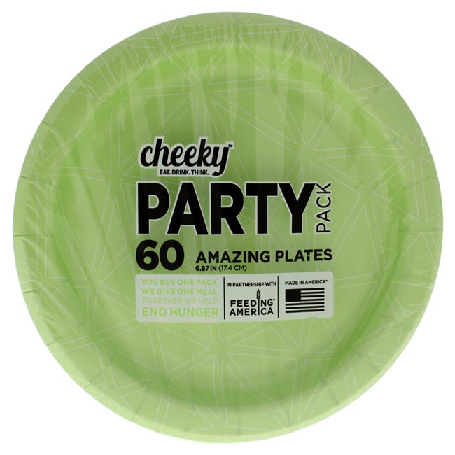 UPC 812840020007 product image for HM-K-1051 60 x 6.87 in. Snack Paper Plates Pack for Unisex, Geo Star Green | upcitemdb.com