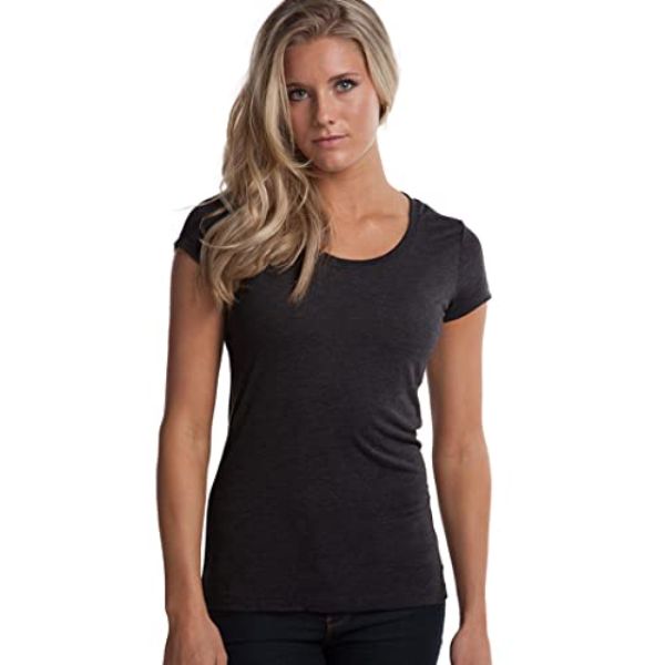 UPC 885377316295 product image for I0116775 Bamboo Scoop T-Shirt for Women, Charcoal - Extra Small | upcitemdb.com