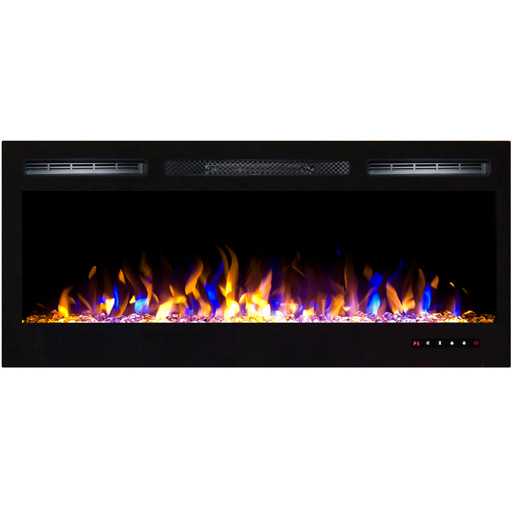 Lw2035mc Lexington 35 In. Built-in Ventless Recessed Wall Mounted Electric Fireplace - Multi Color