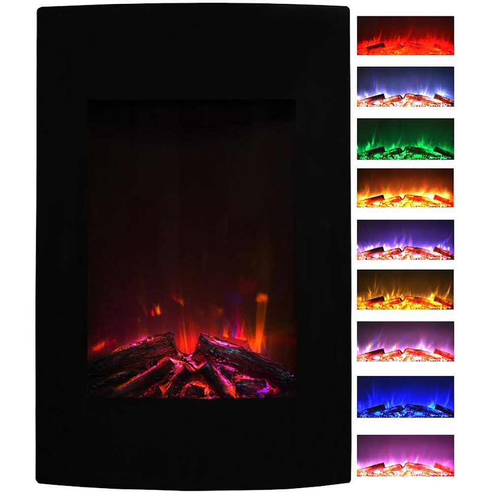Lw5022le-gl 23 In. Alpine Ventless Heater Electric Wall Mounted Fireplace - Multi Color