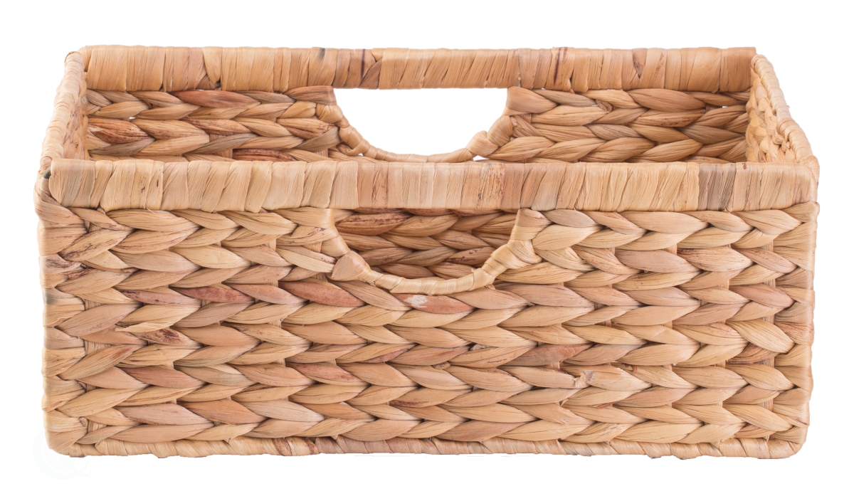 Picture of Vintiquewise QI003545.S.3 Set of 3 Small Hyacinth Basket Rustic Handwoven Multipurpose Foldable Storage Organizer Decorative Laundry Totes and Woven Storage Bin for Bedroom Living Room Bathroom Pantry and Closet