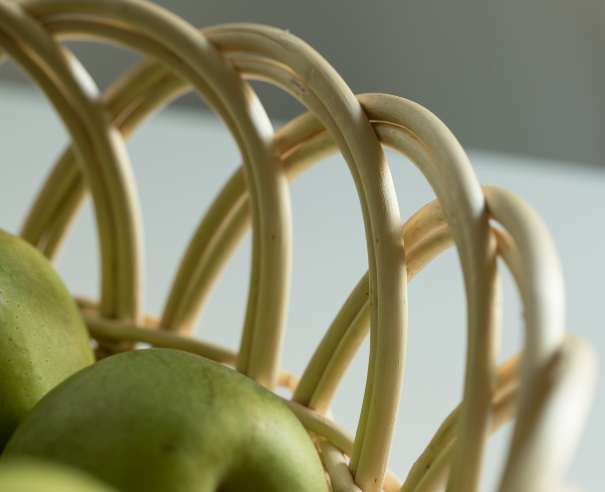 Picture of Vintiquewise QI003819.L 16 x 6.25 in. Decorative Round Fruit Bowl Bread Basket Serving Tray, Beige - Large