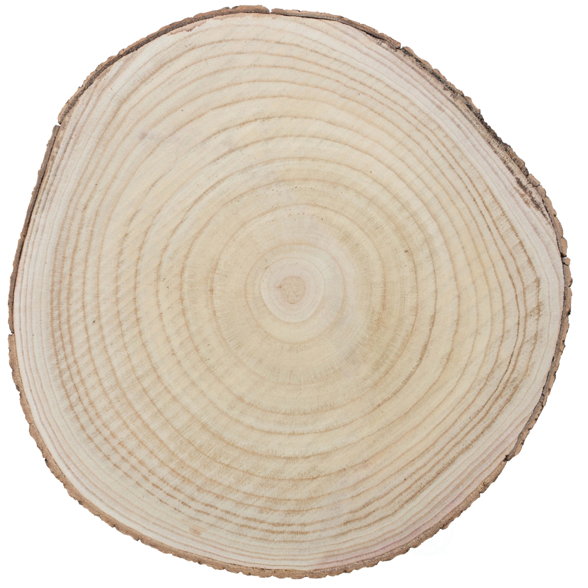 Picture of Vintiquewise QI003847-18 Barky Natural Wood Slabs Rustic Ornament Slice Tray Table Charger - Approximately 18 Inch Diameter