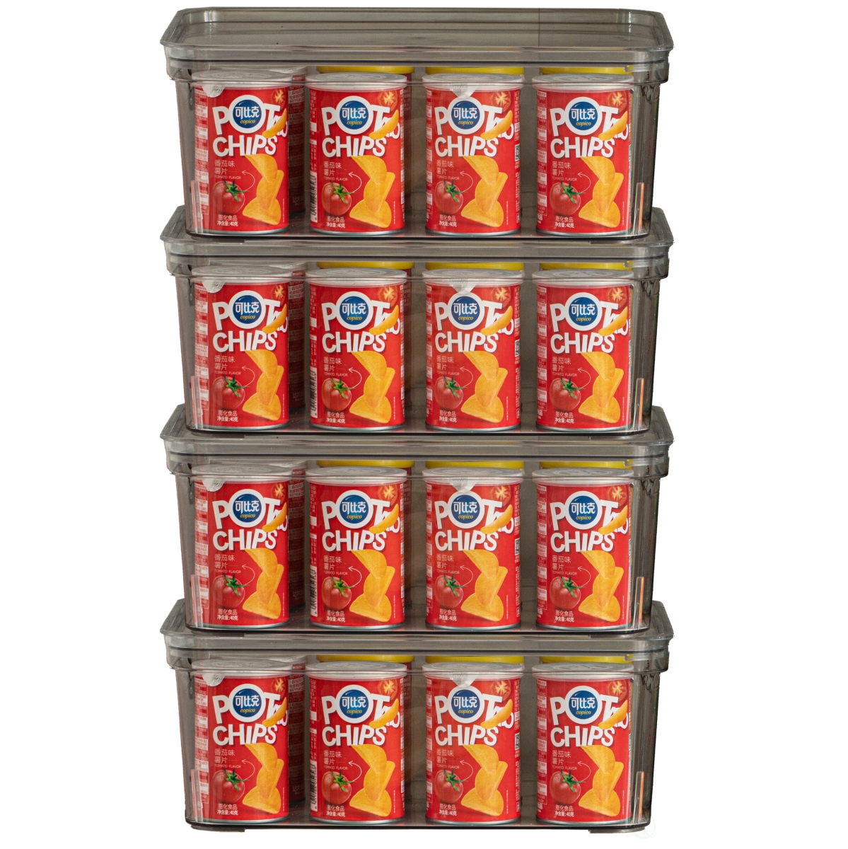 Picture of Basicwise QI004823.M Basicwise Clear Storage Container with Lid For Kitchen Pantry Cabinet & Fridge Storage For Organizing Snacks Produce Supplies Or Essentials Durable Bin For Home Dorm Apartment Or Office Use, Medium