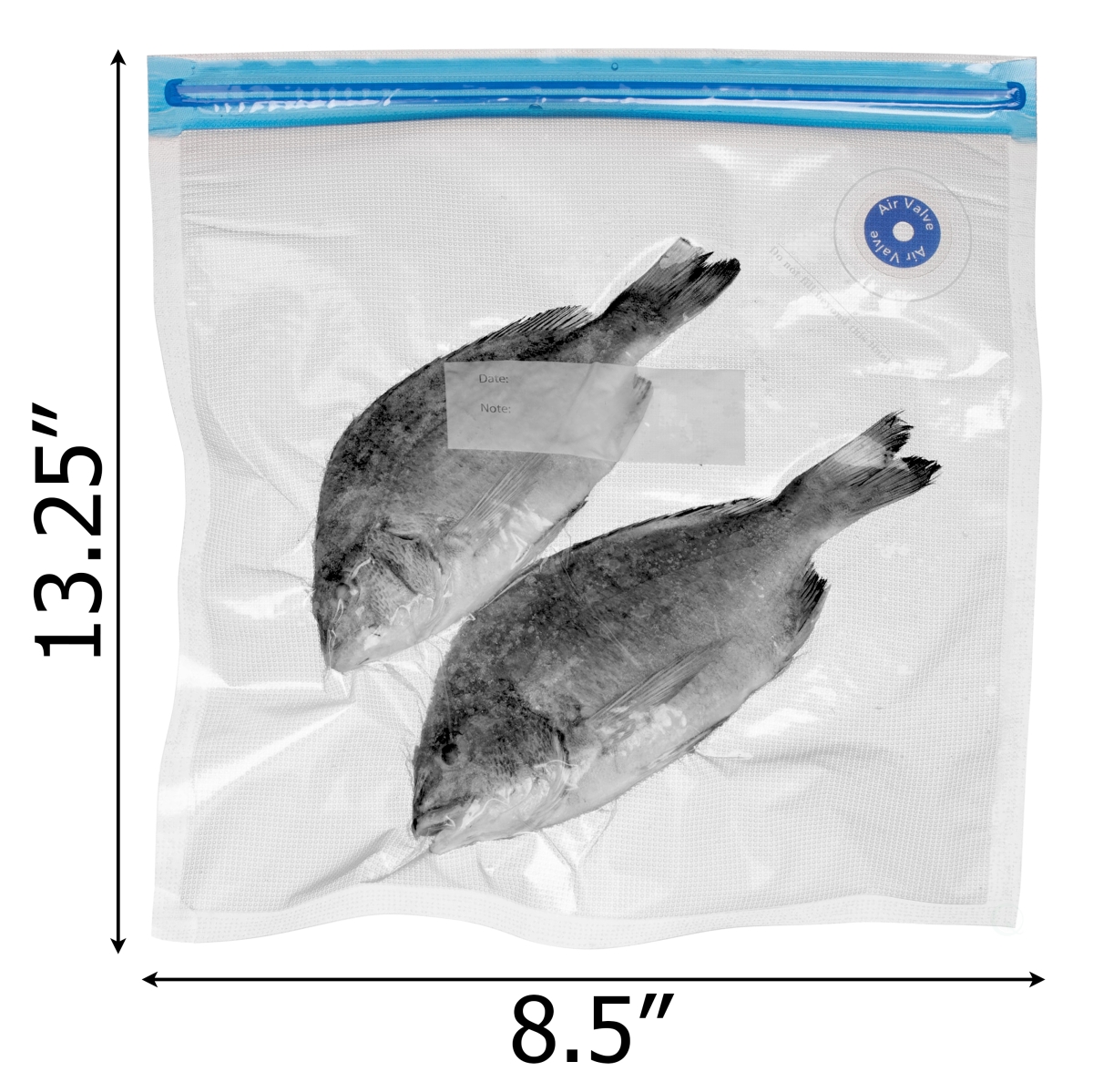 Picture of Basicwise QI004797-913 Basicwise 9' x 13' Set of 12 Reusable Airtight and Resealable Food Storage Bags