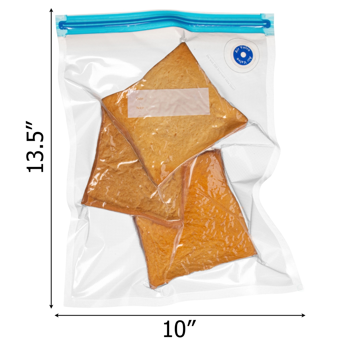 Picture of Basicwise QI004797-1013 Basicwise 10' x 13' Set of 12 Reusable Airtight and Resealable Food Storage