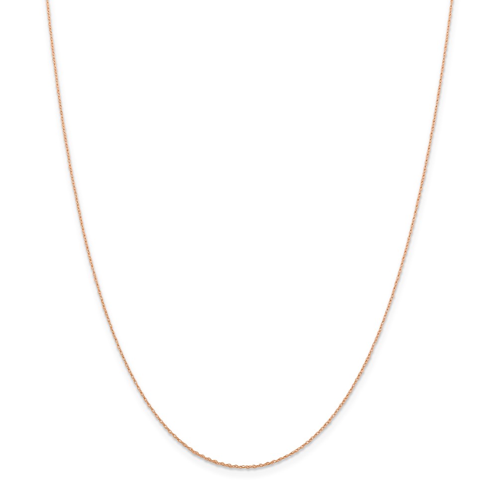 0.5 Mm X 18 In. 14k Rose Gold Cable Rope Chain