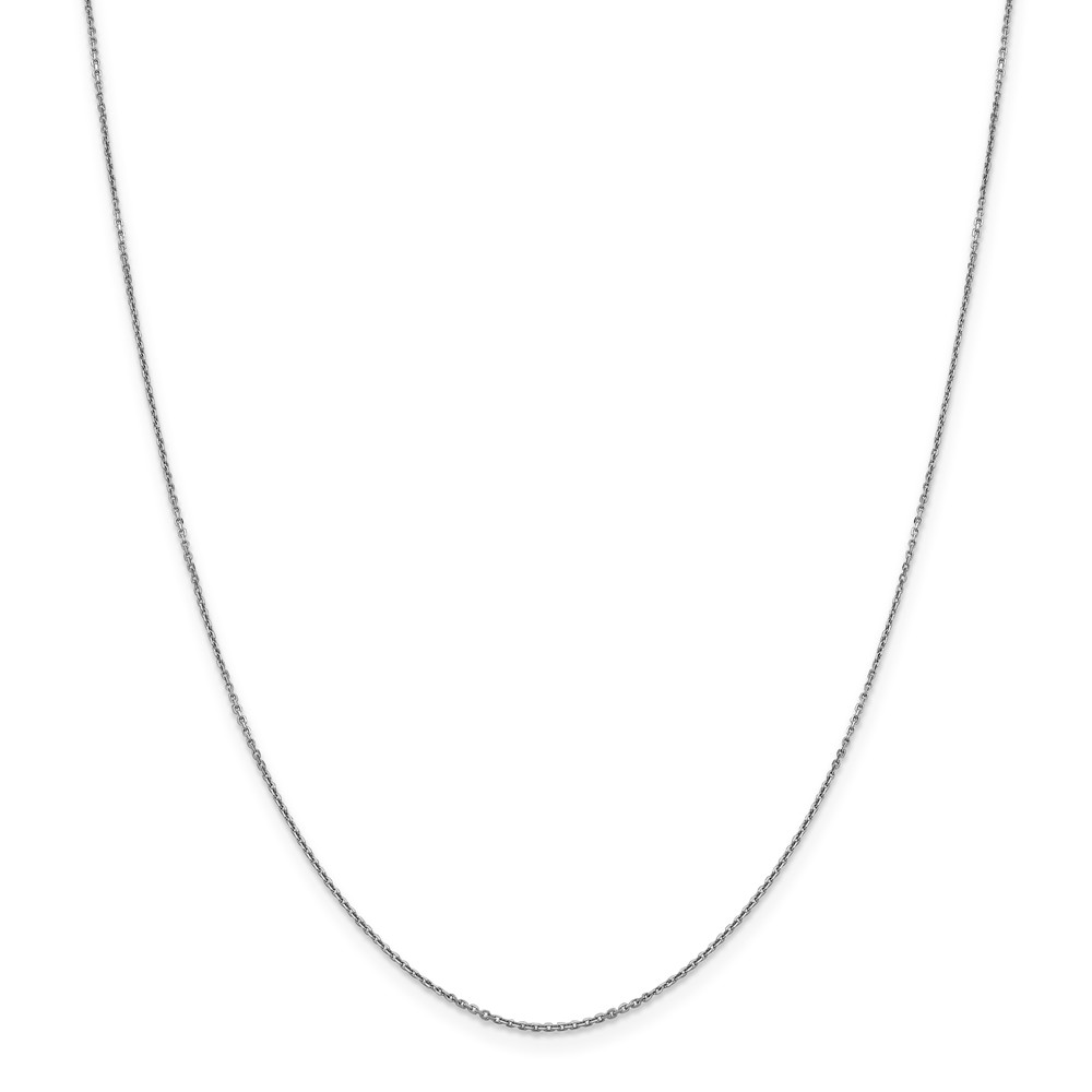 0.90 Mm X 20 In. 14k White Gold Diamond-cut Cable Chain
