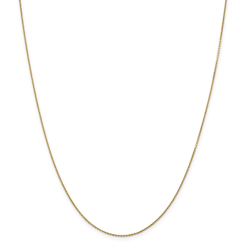 0.90 Mm X 20 In. 14k Yellow Gold Diamond-cut Cable Chain
