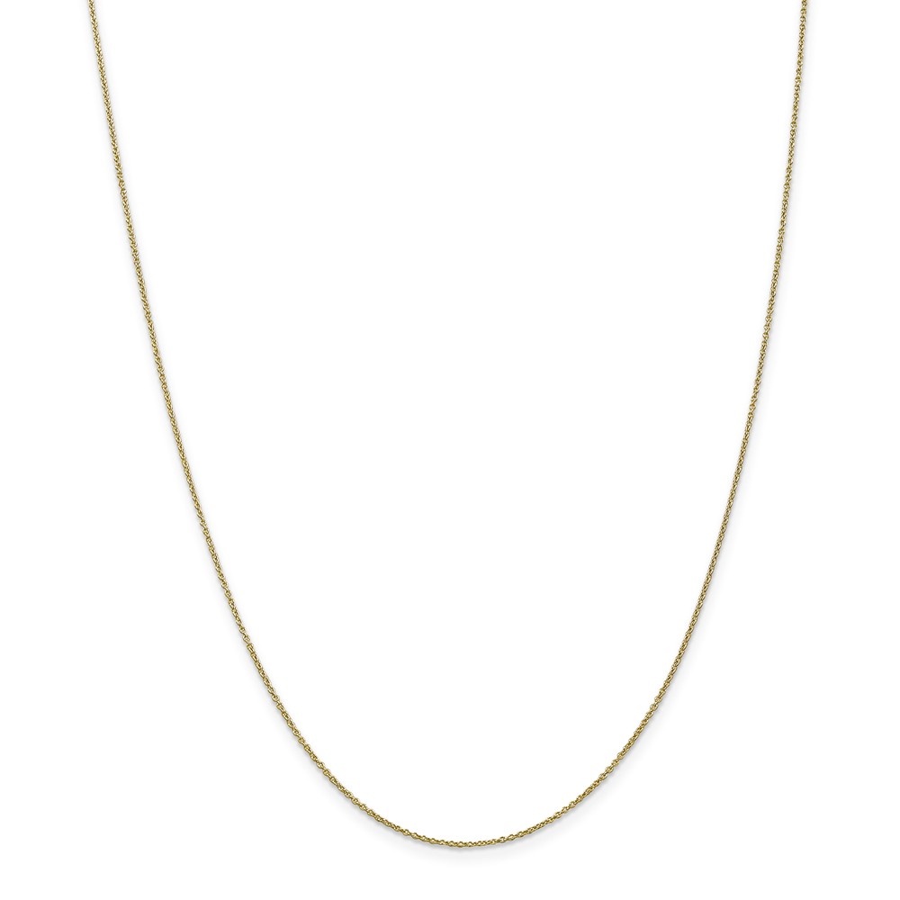 10pe190-18 0.9 Mm X 18 In. 10k Yellow Gold Cable Chain