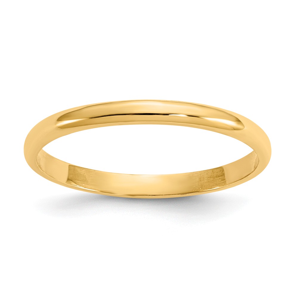K3845 2-5 Mm 14k Yellow Gold Baby Ring, Size 3