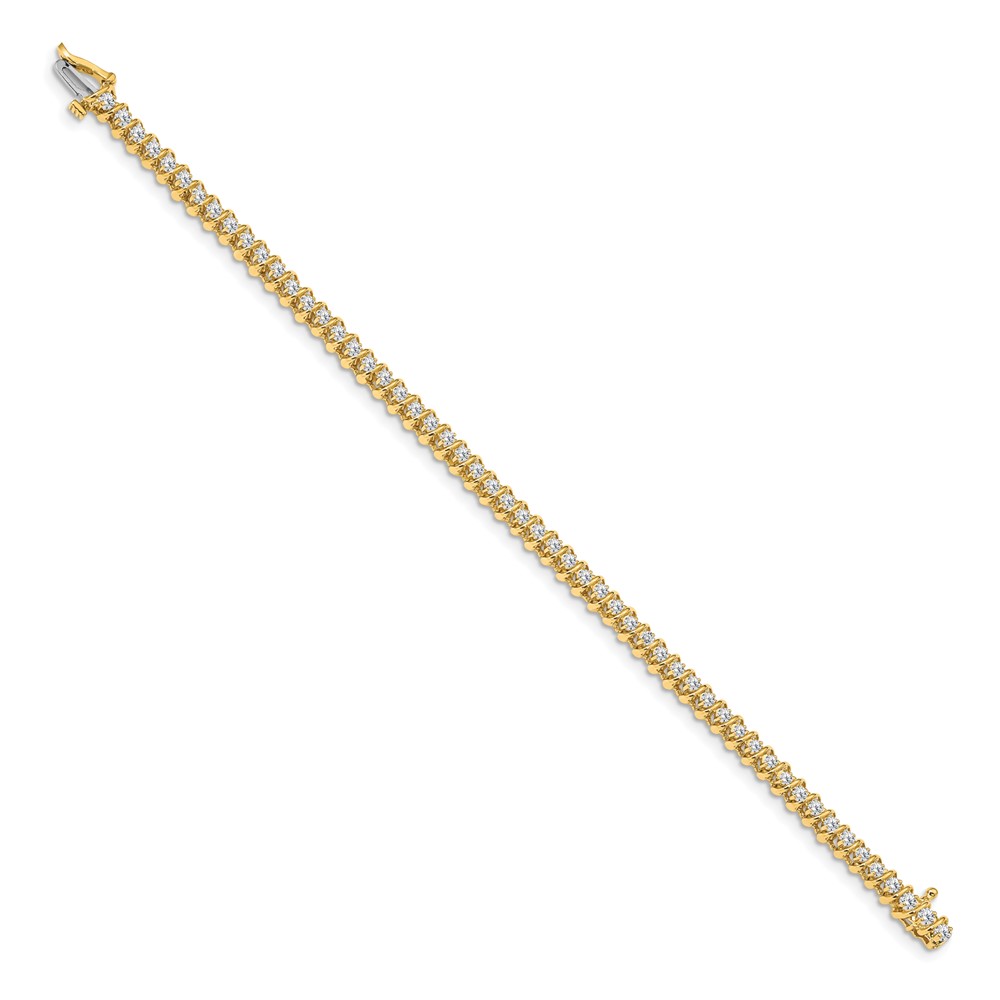 Picture of Finest Gold 14K Yellow Gold 1.6 mm Diamond Tennis Bracelet Mounting