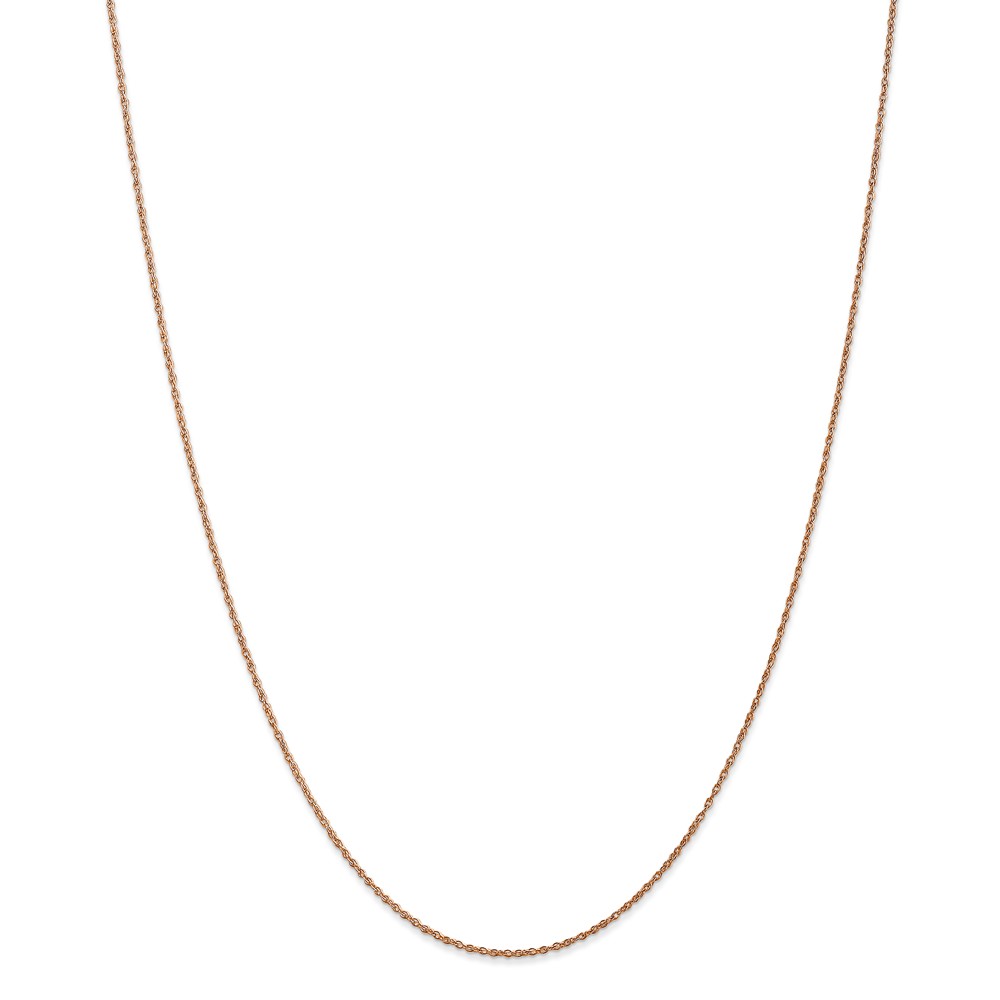 Rsc35-18 14k Rose Gold 0.8 Mm Light-baby Rope Chain - Size 18