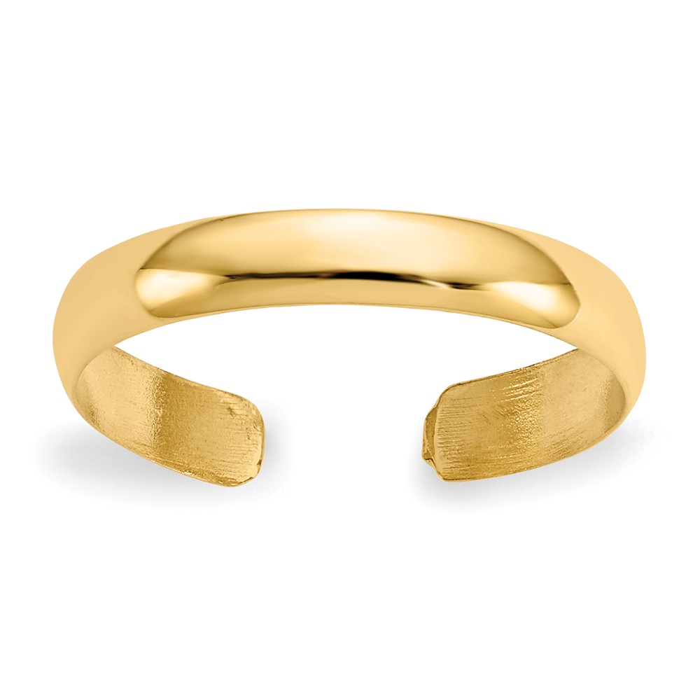 C2098 3 Mm 14k Yellow Gold High Polished Toe Ring