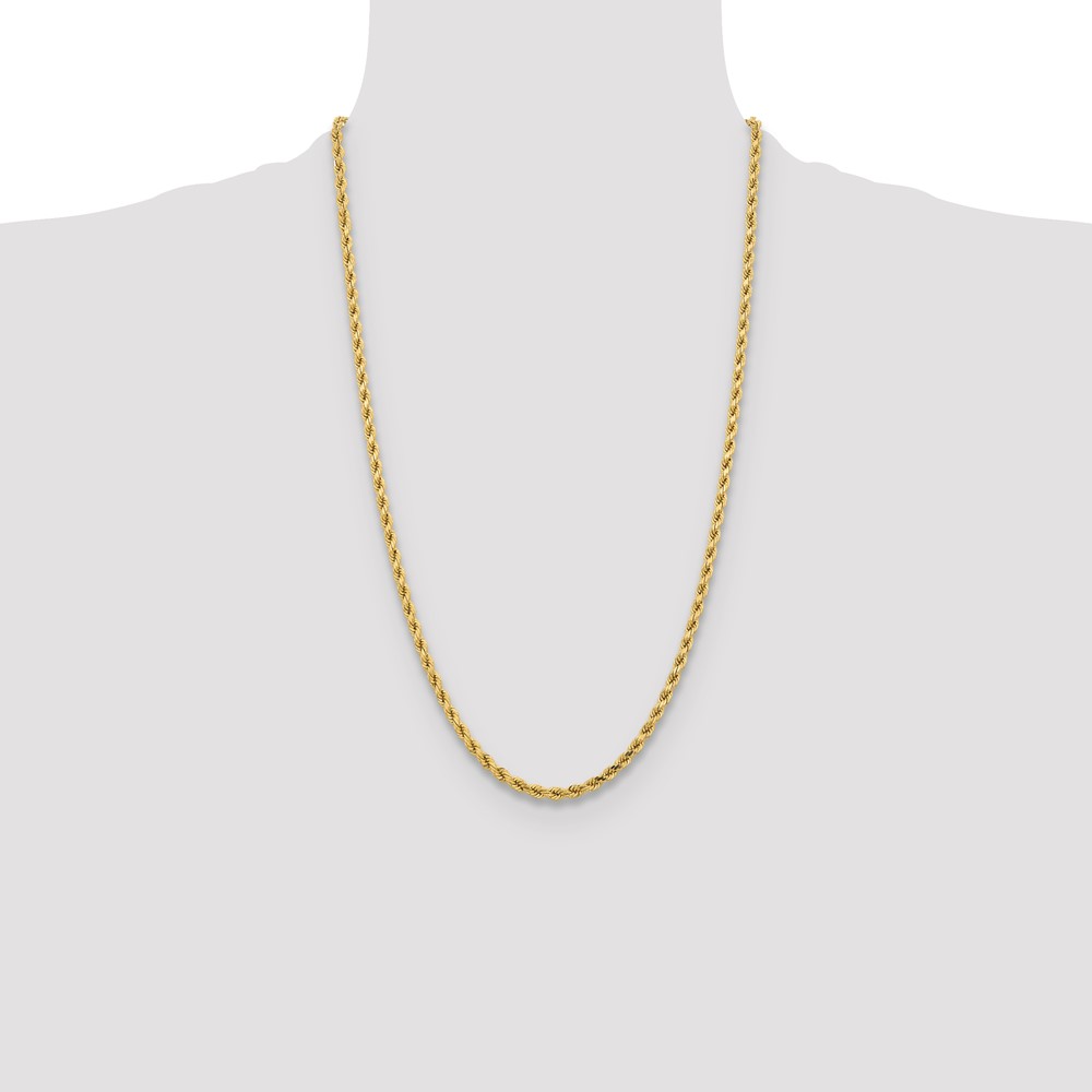 Picture of Finest Gold 4.25 mm 10k Diamond-Cut Rope Chain