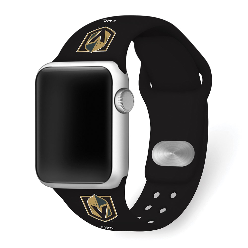 Picture of Finest Gold Gametime 42-44 mm Vegas Gold Knights Silicon Band-Fits Apple Watch