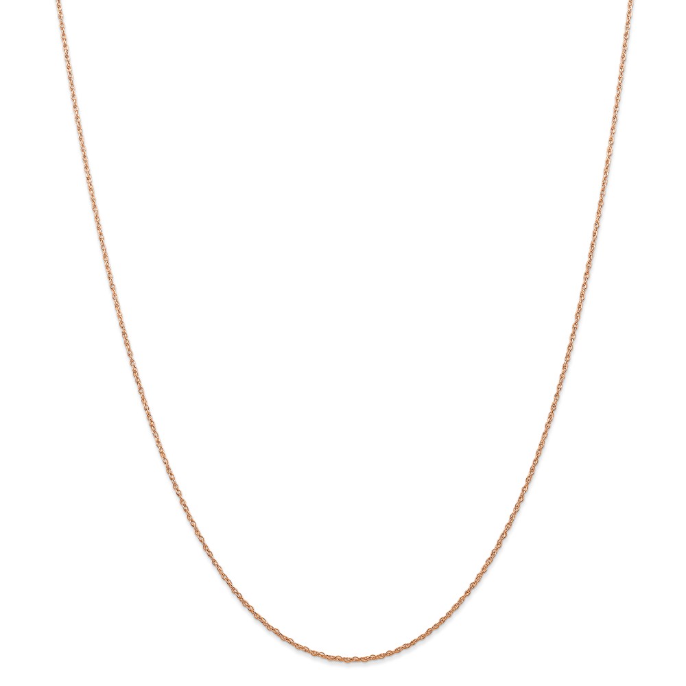 0.7 Mm X 16 In. 14k Rose Gold Carded Cable Rope Chain