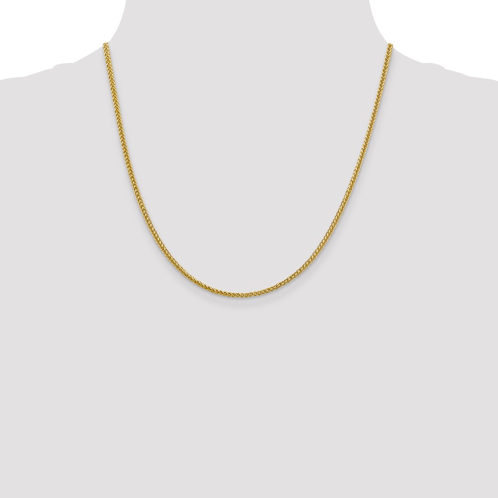 Picture of Finest Gold 2.35 mm 14K Semi-Solid 3-Wire Wheat Chain