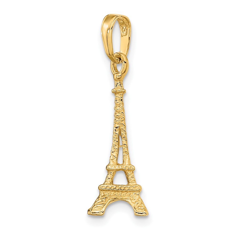 Picture of Finest Gold  10K Yellow Gold Solid Polished 3-D Eiffel Tower Charm