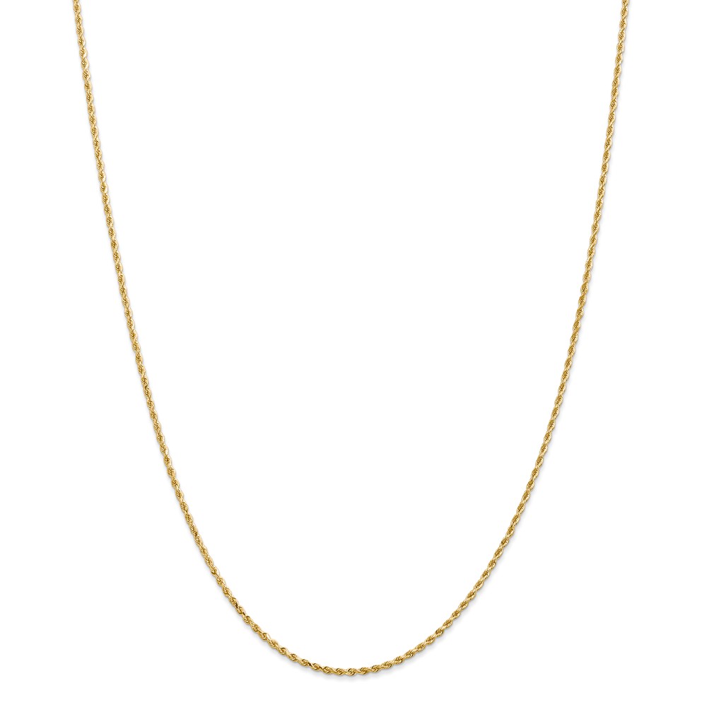 012l-16 1.50 Mm X 16 In. 14k Yellow Gold Diamond-cut Rope With Lobster Clasp Chain