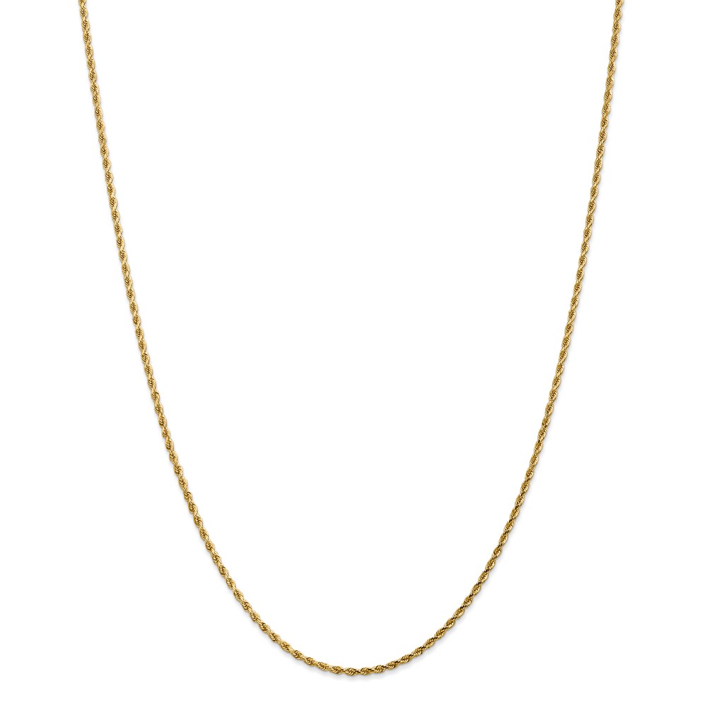 014l-18 1.75 Mm X 18 In. 14k Yellow Gold Diamond-cut Rope With Lobster Clasp Chain