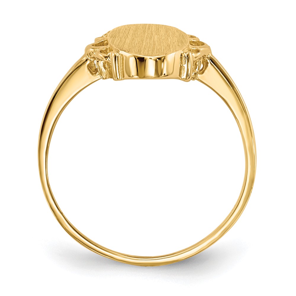 Picture of Finest Gold 14.5 x 7 mm 14K Open Back Signet Ring