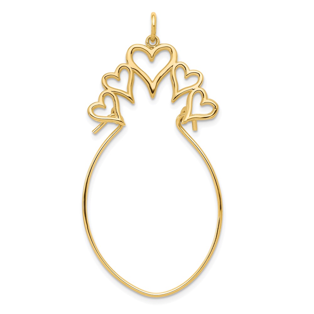 UPC 883957456386 product image for 10K 5 Hearts Charm Holder | upcitemdb.com